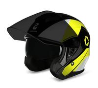 Electric Bike Electric Scooter Open-face Helmet for Men Women Motorcycle Jet Helmets with Flip-up Sun Visor Suitable for Four-season Commuting Daily Riding Yellow M/57-58cm