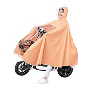 Electric Bike Foldable, Bike Rain Coat Poncho Reusable with Rain Hat for Bike Scooter Cycling