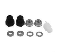 Electric Bike Hub Motor Axle Assembly Set Including Lock Nut Lock Washer Nut Cover Designed to Enhance Motor and Wheel Stability (12mm rear)