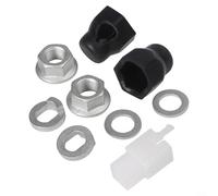 Electric Bike Hub Motor Axle Kit 12mm 14mm With Lock Nuts Washers Cover Set For E-Bike Wheel Components(12mm front)