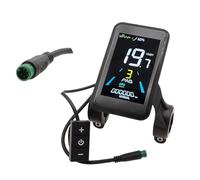 Electric Bike LCD Display 24V 36V 48V 5Pin Water Resistant Connector Panel Screen for Handlebar Vehicle Data Shockproof Waterproof