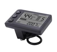 Electric Bike LCD Display, Electric Bike LCD Display Panel Waterproof Plug LCD Display Mountain Bike Lithium Modification Accessories LCD S866 Intelligent LCD Instrument Panel for
