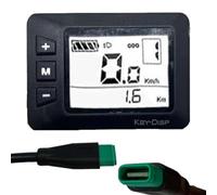 Electric Bike LCD Display Meter KD21C Ebike Computer Control Panel 36V 48V Electric Bicycle Conversion Kit (5 pin back)