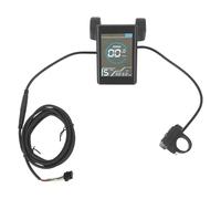Electric Bike LCD Display, Multifunctional Color Screen Meter with Five Pin Connection, ABS Housing Control Panel for E Bike Scooter Modification and Handlebar Mount