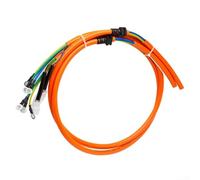 Electric Bike Motor Cable 3-6 Square Pure Copper Hall Sensor Wire 1.2 Metre Extension for 400W-4000W Brushless DC Motor Scooter Bicycle High Temperature Resistant Black(6 square)