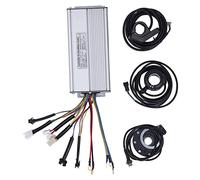 Electric Bike Motor Controller Kit 30A Sine Wave Controller LCD4 Display Throttle Set for 48V 1000W 1500W Motor DIY Electric Bikes Scooters Aluminum Alloy Metal ABS Black