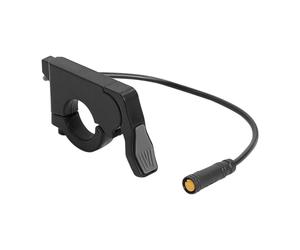 Electric Bike Replacement Throttle Control, Thumb Lever Part with Compact Handlebar Clamp and Round Connector for Daily Use Projects Ebike Accelerator Thumb Press Handle Control Round Plug Connector