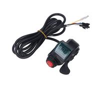 Electric Bike Thumb Throttle 3 Speed Digital Voltage Display Bicycle Hand Accelerator for Mountain Folding Bikes