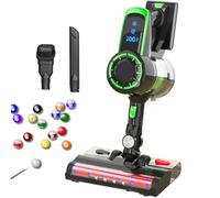 Electric Billiard Table Cloth Cleaner, 22kpa Cordless Snooker & Pool Tables Vacuum With 2-speed Suction & Detachable Battery, Smart Touch Screen, 240w Multi Heads Baize Cleaning Machine green