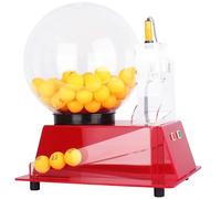 Electric Bingo Game Set with Automatic Ball Selector, Acrylic Lottery Machine Includes 60/100 Balls for Family Parties and Classroom Entertainment
