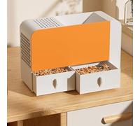 Electric Bird Seed Cleaner, Grain Blowing Machine with 5 Wind Speed Adjustment, Efficient Winnowing and Screening for Cereals, Double Drawer Design