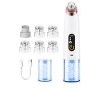 Electric Blackhead Remover Facial Cleanser for Pimple Suction Rechargeable | Pore Deep Suction with 3 level adjustable intensity, rechargeable, 6 suction probes