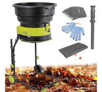 Electric Bladeless Garden Shredder - Silent Compost Defoliator with Detachable Collection Bag for Efficient Garden Debris Cleanup