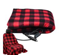 Electric Blanket For The Car Auto Shut Off Adjustable Soft | 12V Car Heating Blanket Electric For Residential Work Travel Camping Road Trips Family Outings Women Adults Elderly