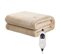 Electric Blanket, Heated Blanket Throw Fitted King Size Fleece Throw Underblanket Oversized Comfort Electric Throws With Different Heat Settings Underblanket for Home Office