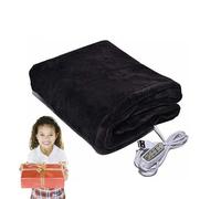 Electric Blanket - Heated Throw Poncho | Wearable USB Blanket | Adjustable 3 Heat Timer Settings Warm Wrap for Fishing Hiking Camping Travel Office Home Machine Washable 32x18 Inches