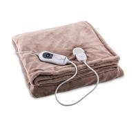 Electric Blanket Single Throw Over Blanket Heated Warm 180x130 cm Washable Beige
