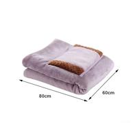 Electric Blanket with USB Power Supply for Constant, Soft Flannel Heating Throw for Winter - Camel Color(Purple)