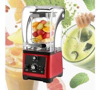 Electric Blender for Smoothies and Juices, Silent Operation with Speed Control and Cover, Ideal for Protein Shakes and Cold Press Juicing