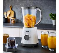 Electric Blender Grinder 2in1 1.5L White Geepas Food Mixer Smoothie Cup ProElite