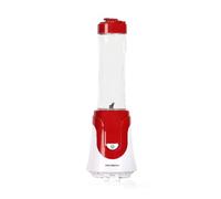 Electric Blender with 600ml Jar - 300W Copper Motor - Turbo Function, ON/OFF Speed Control, Anti-Slip Base - Durable Kitchen Blender - Red