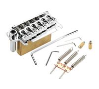 Electric Block with Electric Accessories with Solid Brass Block with 2 Point Electric Bridge Replacement for Guitar Remolo Bridge