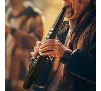 Electric Blowpipe Flute Saxophone with LED Screen, 12 Tones Dual Voice Function, For MIDI Output, Transpose B/C/D, Built-in High-Fidelity Spea