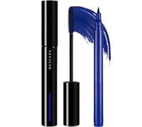 Electric Blue Mascara & Navy Eyeliner Set - Volumising & Lengthening Coloured Mascara - Waterproof, Smudge-Proof & Long Lasting - High Pigment Blue Eye Makeup for Festivals, Parties & Fancy Dress