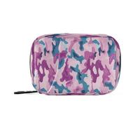 Electric Blue Pill Organizer Weekly Zipper Pill Case for Travel Medication Container Pills Box 7 Day Camo