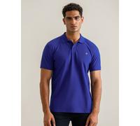 Electric Blue Soft Cotton Polo Brian Oak London Blue S