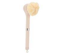 Electric Body Brush, Cordless Bath Brush Electric Body Scrubber Shower Brush with Long Handle, Rechargeable Spin Skin Brush for Shower Bathing Cleansing Wash Deep Cleaning (Yellow)