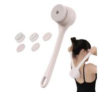 Electric Body Brush, Electric Bathroom Brush - Long Handle Waterproof Bath & Body Brushes - Large Battery Back 5 Texts