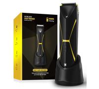 Electric Body Hair Trimmer for Men - Manscape Pubic Hair Groomer Waterproof Ball Shaver Type-C Rechargeable Cordless Replaceable Ceramic Blade Clipper Wet/Dry Male Professional Grooming Smooth