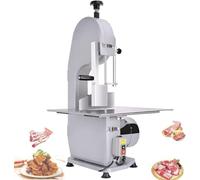 Electric Bone Saw,Commercial High Power Meat and Bone Cutting Band Saw with Stainless Steel Table for Fish Beef