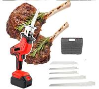 Electric Bone Saw - Cordless Reciprocating Saw for Cutting Meat, Metal, and Wood - Lightweight Handheld Butcher Tool