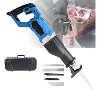 Electric Bone Saw, Handheld Butcher Saw with Blades, Reciprocating Meat Cutter with 180° Rotating Body and Stepless Speed for Cutting Frozen Meat Bones