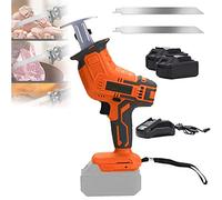 Electric Bone Saw Machine for Butchers, Heavy Duty Reciprocating Saw, Cordless Handheld Tools for Cutting Meat and Bones, Includes 2 Batteries and 2 Saw Blades