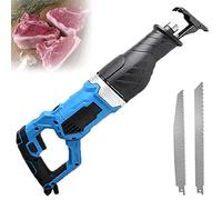 Electric Bone Saw, Professional 1300W Butcher Band Saw with Adjustable Speed, Handheld Electric Sabre Saw for Efficient Meat Cutting