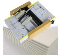 Electric Booklet Maker Machine, Automatic Stapling and Folding for Brochures Manuals Invitations, Ideal for School Home Church Use
