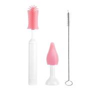 Electric Bottle Brush Cleaner | Waterproof Baby Bottle Washer Brush - Replaceable Tool Kit Cleaning Supplies for Women Mom Home Kitchen Cup Glass Washing Travel Apartment Lab