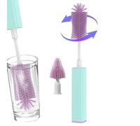 Electric Bottle Brush, Electric Bottle Brush Cleaner | Silicone Baby Bottle Cleaning Brush,Powerful Fast Travel Water Bottle Brush for Cup, Small Bottles