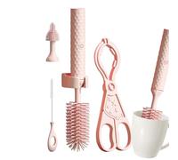 Electric Bottle Brush - Silicone Cleaning Tool 22cm Motorized Scrubber, Pacifier Nipple Washer, Kitchen Drinkware Cleaner, Rechargeable Hygiene Device with Soft Flexible Bristles | household cleaning