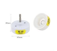 Electric Bottle Capping Head Adapter for Handheld Drill - 10-50 mm Cap Size, White Plastic Sealing Bit Compatible with 1/4" Hex Shank Power Tools(35-41MM)