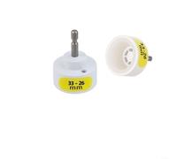 Electric Bottle Capping Machine Bit 1/4 Inch Hex Shank Sealing Drill Adapter Plastic Capping Head for Various Bottle Cap 10-50mm Home Professional Use White(26-33mm)