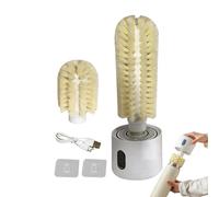 Electric Bottle Cleaner | USB Rechargeable Wall Mount Cleaning,Wall Mounted Bottle Cleaner Set,for Mug Drinkware Tea Pot Vase Home Kitchen Apartment Restaurant Bar Travel