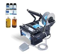 Electric Bottle Labeling Applicator for Glass and Plastic, High-Speed 30 pcs/min, Versatile Diameter Range, Foot Pedal Included