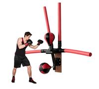 Electric Boxing Reaction Speed Trainer, Reflex Boxing Bar, with 90° Flexible Arms, 2 Mode Setting, with 2 Bag, 4 Reaction Bar, for Home/Office Fitness