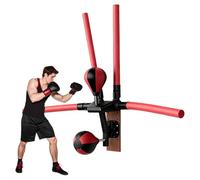 Electric Boxing Speed Trainer, Reflex Boxing Bar, With 2*Boxing Bag, 4*Reaction Bar, 2 Mode Setting, Adjustable Height/Speed, For Home Gym Training