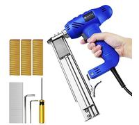 Electric Brad Nailer, 2 in 1 Electric Nail Gun/Staple Gun with Power Adjustable Knob, 1750W 18 Gauge Brad Nails Powered Tool for Carpentry, DIY Project, Including 100pcs Nails/ 300pcs Staples