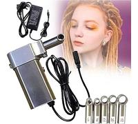 Electric braiding machine, crochet hook and twisting machine with 20 automatic crochet hooks, for working directly on the head